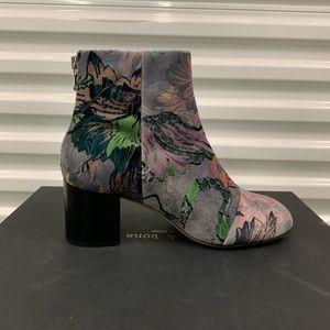 Rag & Bone: Drea Floral Velvet Boots